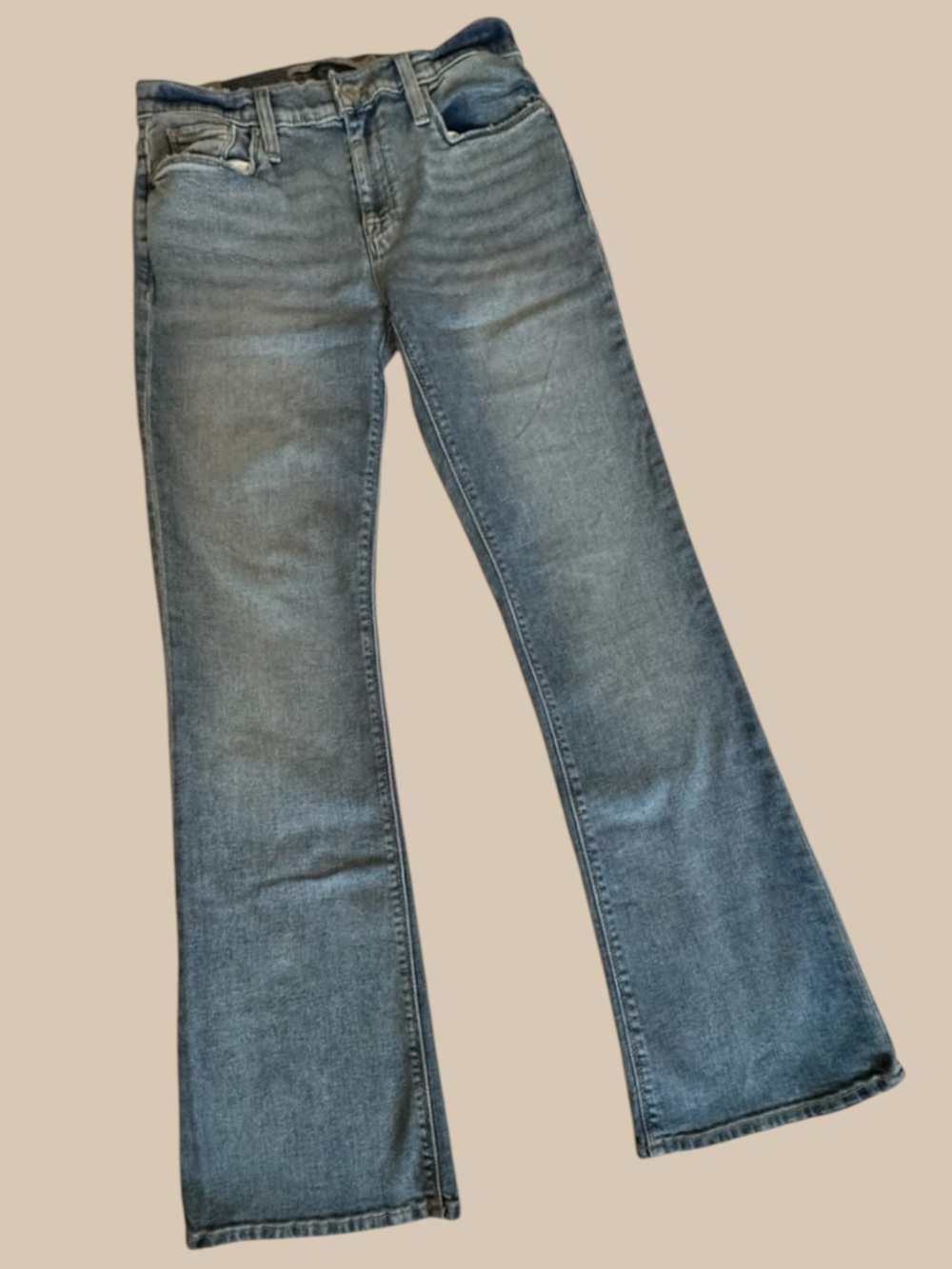 HUDSON Nico Mid Rise Bootcut Barefoot Jeans Light Wash Size 27